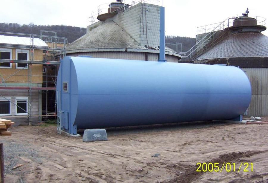 Niederdruckgasspeicher stehend zylindrisch: Kläranlage Wertheim – Eisenbau Heilbronn